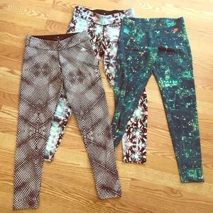 Nike & Adidas 3 pair of tights - S